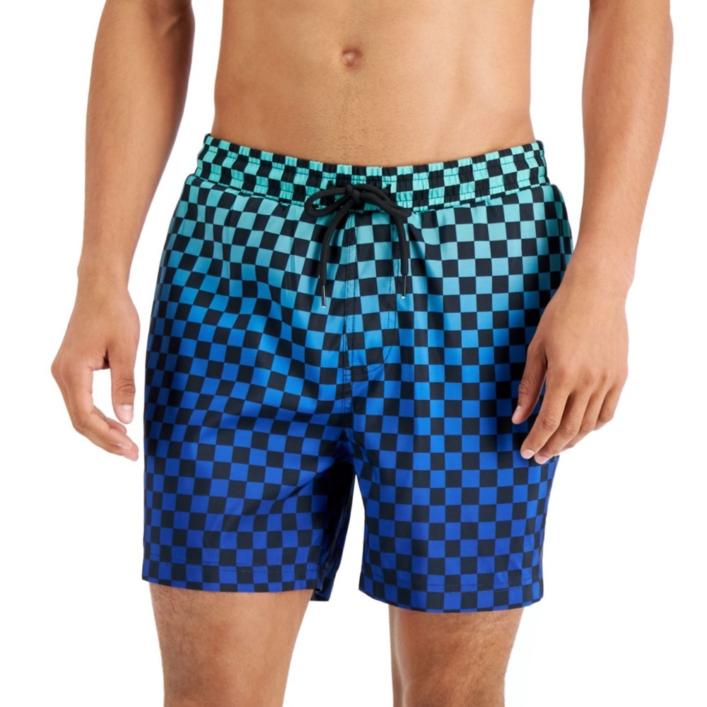 INC Mens Regular Fit Dry Swim Trunks